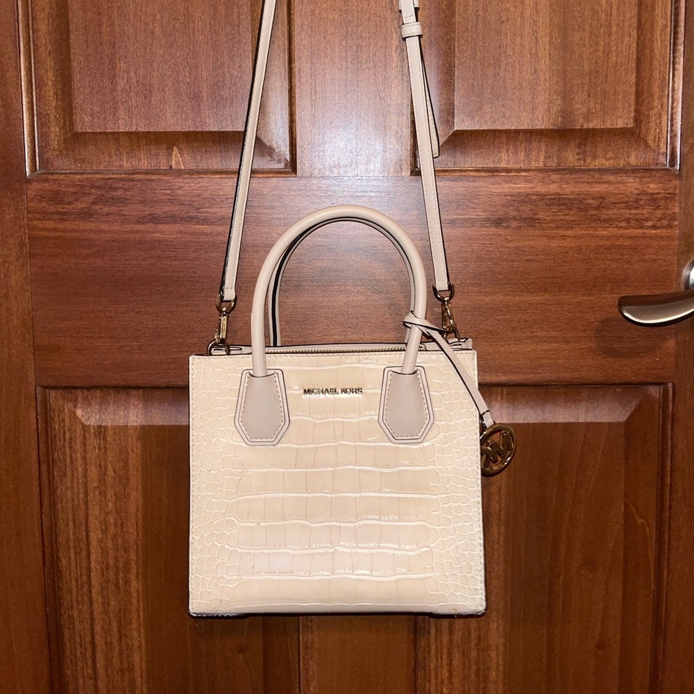 Michael Kors tan crocodile Crossbody bag
